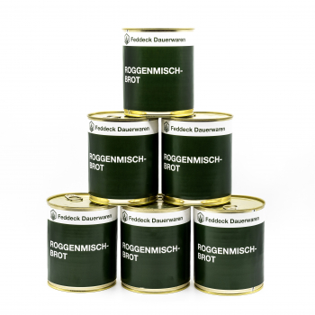 6 x canned bread mixed rye bread each 350g MHD 10 years
